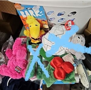 3 bark various chewy kong squeaker toys